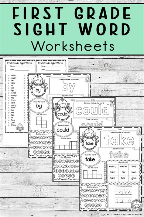 First Grade Sight Words Worksheet Browse Printable 1st Grade Sight