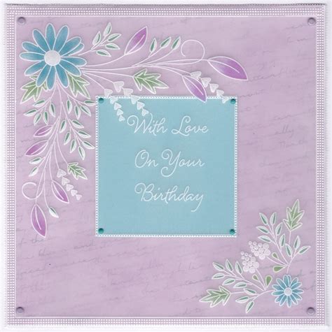 Birthday Card Using Groovi Plate Parchment Cards Parchment Craft Birthday Cards