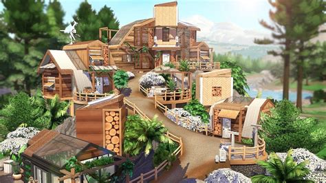 Eco Community 🌱🌿 Sativille The Sims 4 Speed Build No Cc Youtube