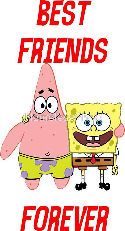 Patrick And Spongebob Best Friends Forever Sticker By Namelessghoul