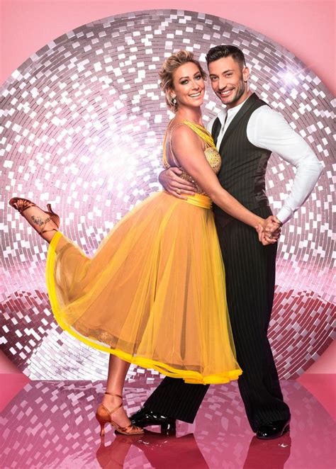 strictly come dancing contestants reveal their outfits dance poses ice dance dresses