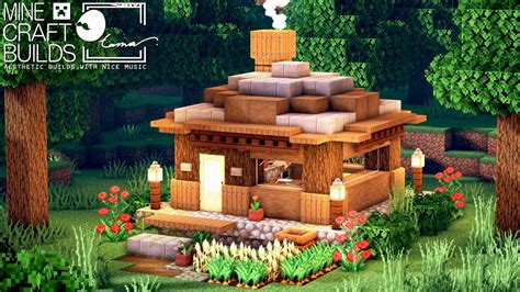 🔨 Minecraft 🌳 How To Build A Dark Oak Wood Survival House Small