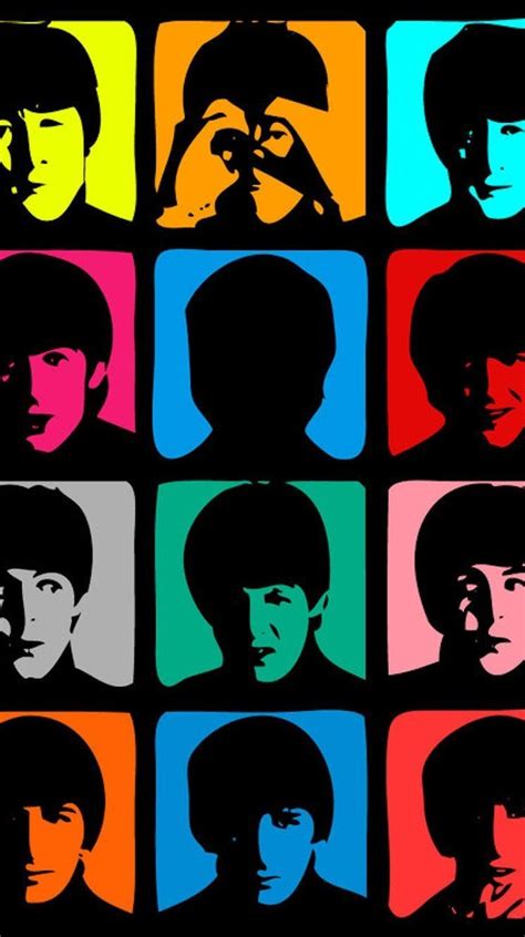 Beatles Faces Iphone 5 Wallpaper Beatles Wallpaper Iphone Beatles