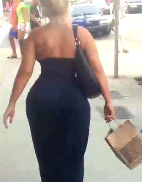 Big Booty Blonde Walking In A Sun Dress Booty Of The Day