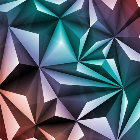 Premium Vector Polygon Abstract Geometric Triangle Multicolored