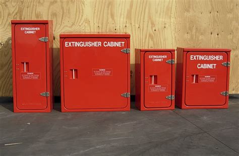 Please install fire extinguisher cabinets, no higher than 5' off the ground. Batch of fire extinguisher cabinets GRP made - Sanco Spa