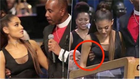 Bishop Gropes Ariana Grande S Breast At Aretha Franklin S Funeral Says