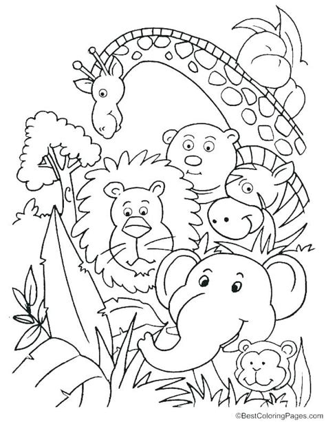 Fresh Coloring Pages Jungle Animals For You Coloring Pages For Free