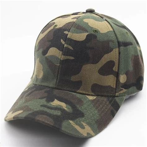 Unisex Camouflage Baseball Cap Snapback Hat Hip Hop Adjustable