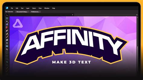 Create D Text Emblems With Affinity Designer Youtube