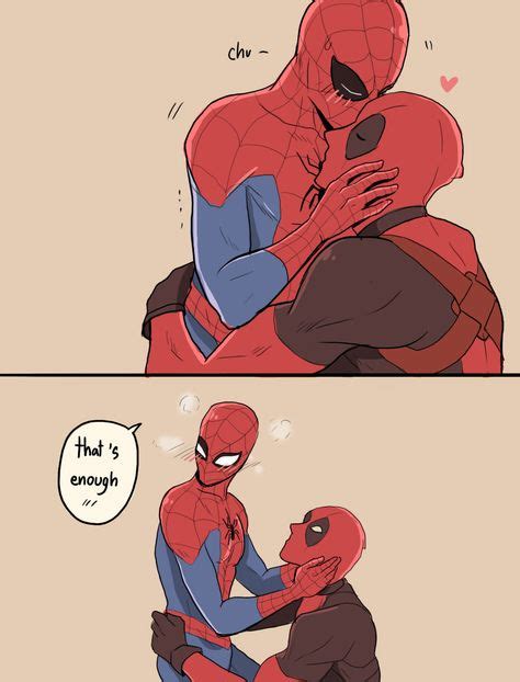 「kiss Me」 「mewwi12345」の漫画 [pixiv] Part 2 1212×1591 Pixiv Spideypool Spiderman Deadpool