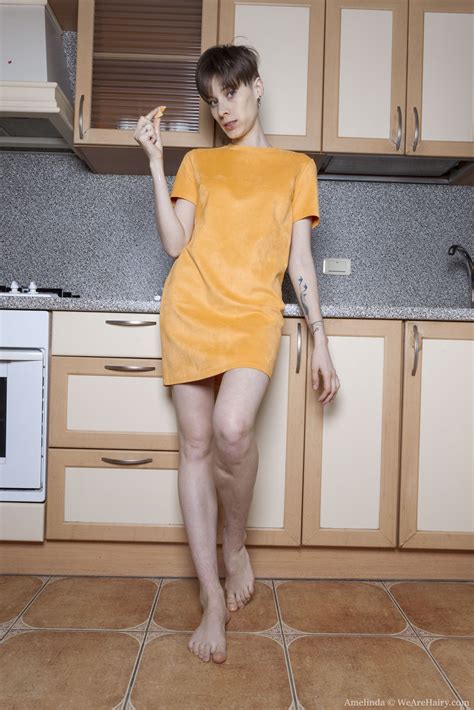 Amelinda Strips Naked On Her Kitchen Counter