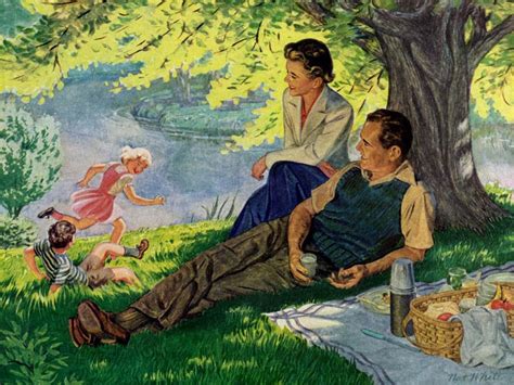 Roger Wilkerson The Suburban Legend — Picnic 1950 Art By Nat White