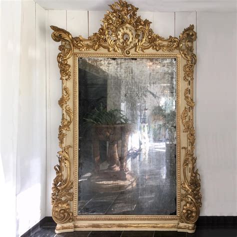 Very Large Antique Mirror Piet Jonker