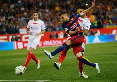 Lionel messi failed to add to his tally of 29 goals against sevilla as the visitors comfortably held out for a draw at the nou camp. Barcelona 2-0 Sevilla: Jordi Alba and Neymar secure Copa ...