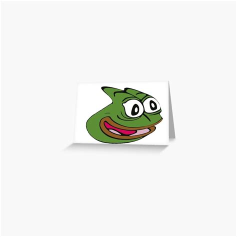 Pepega Twitch Emote Pepega Clap Greeting Card For Sale By Littlepeepo
