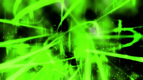 Vj Style Chaos Shapes Looping Green Animated Background Stock Footage