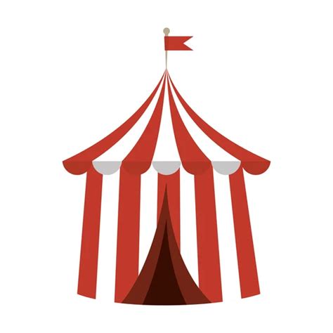 Tent Circus Entertainment Icon Stock Vector Image By Yupiramos