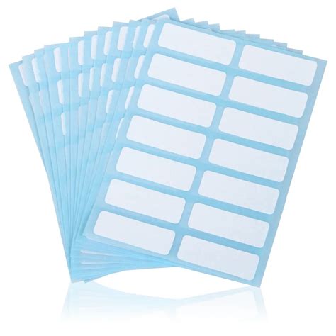 12sheetspack Self Adhesive Sticky White Label Writable Name Stickers
