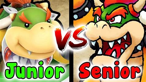 Super Mario Bowser Vs Bowser Jr Which One Is Better Youtube