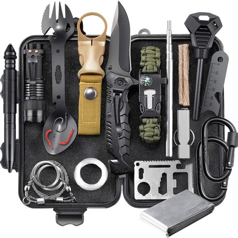 Eiliks Survival Gear Kit Emergency Edc Survival Tools 24 In 1 Sos
