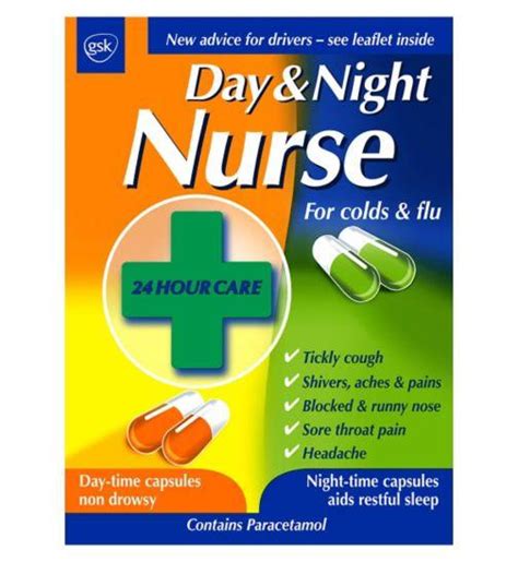 Day And Night Nurse Capsules Relief From Colds And Flu