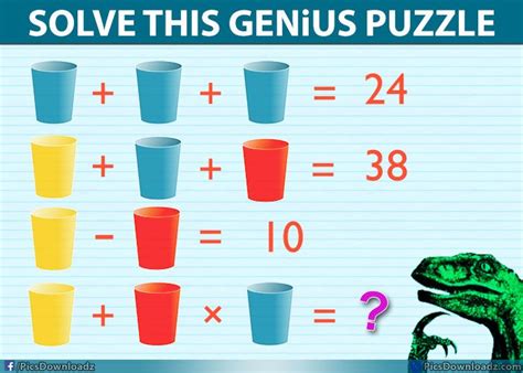 Cup Puzzle 24 38 Difficult Brainteasers Math Puzzle With Answer