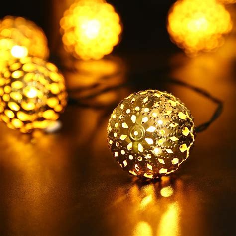 Find great deals on ebay for indoor lights string and decorative indoor string lights. Solar Power String Lights Moroccan Ball 11ft 10 LED Fairy Globe Lantern Lights Decorative ...