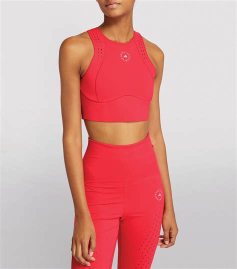 Adidas By Stella Mccartney Pink Truepurpose Sports Bra Harrods Uk