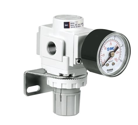 Buy SMC 1/4 Inch Pressure Regulator With Gauge AR20-02BG1-B Online in ...