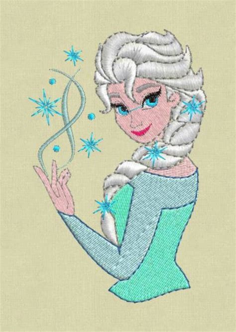 Elsa Embroidery Design Frozen Embroidery Design Disney