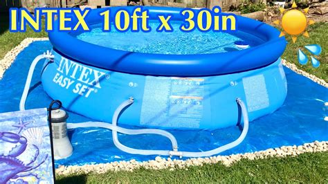 Intex Easy Set 10ft X 30in Set Up With Intex Filter Pump ~ Step By Step