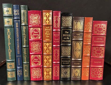 Lot Eastons 100 Greatest Books Ever Written 10 Leather Bound Volumes All Fine Unread Condition