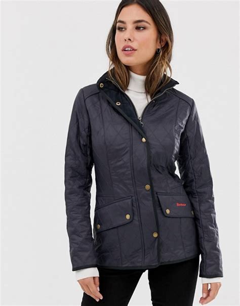 Barbour Quilted Jacket With Cord Collar Asos
