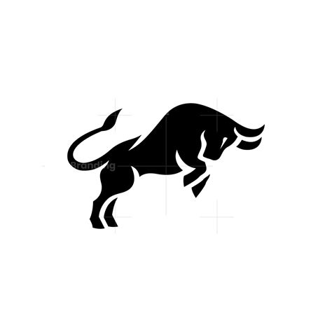 Attack Black Bull Logo Bull Logo Bull Tattoos Pet Logo Design