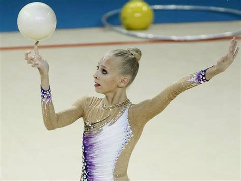 Baku 2015 Russian Gymnast Grabs Gold Medal In Rhythmic Gymnastics