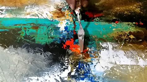 Abstract Painting Demonstration Of Acrylic Abstract
