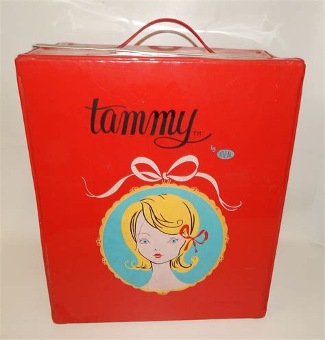 Vintage Ideal Tammy Doll Red Storage Carrying Case Ebay