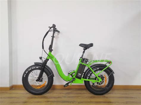 Queene Step Through Fat Tire Foldable Beach Cruiser Electric City Bike