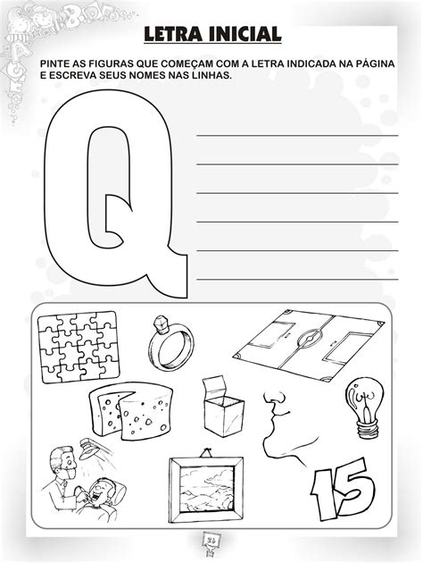 50 Atividades Com A Letra Q Para Imprimir Alfabetização 1º Ano