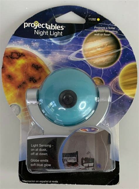 Jasco Blue Solar System Projection Led Night Light For Image On Wall Or