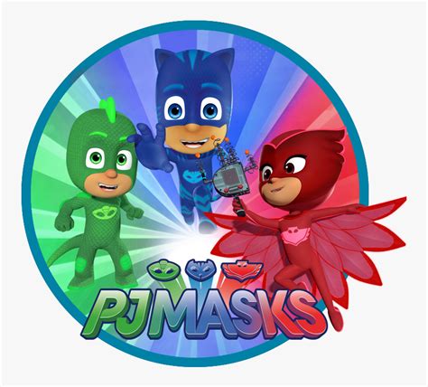 Transparent Pj Party Clipart Pj Masks Characters Logo Hd Png