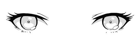 How To Draw Female Anime Eyes Front View