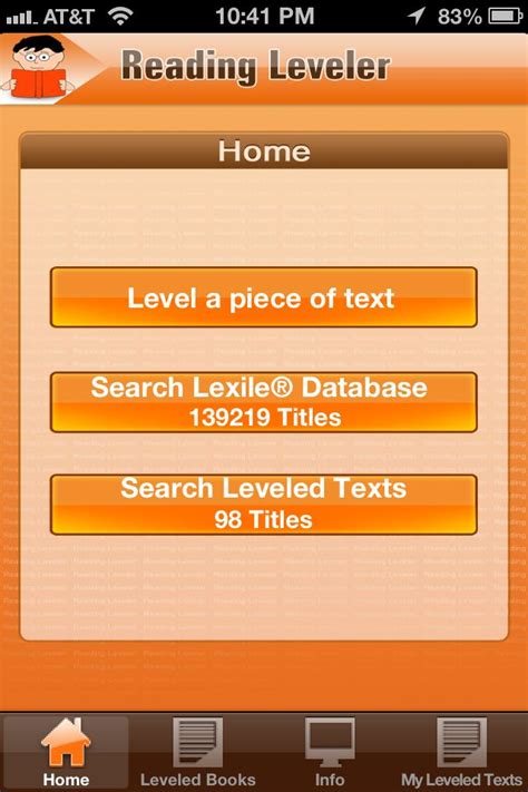 Last but not least, let's talk about the amazon kindle app for iphone and ipad. Reading Leveler App - $0.99 for iPhone. Includes a vast ...
