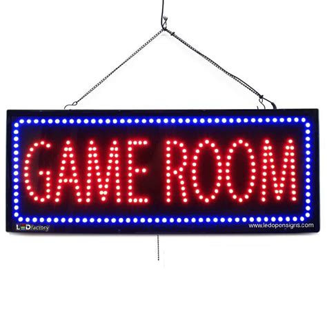 Game Room Large Led Window Business Sign Led Open Signs