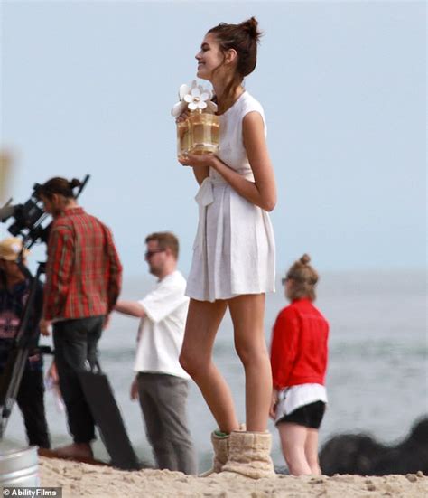 Kaia Gerber Oozes Summer Chic As She Shoots A New Perfume Campaign