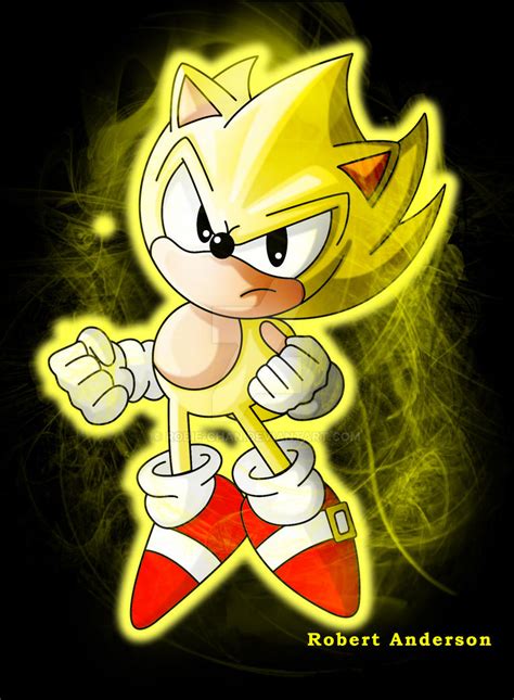 Classic Super Sonic By Robie Chan On Deviantart