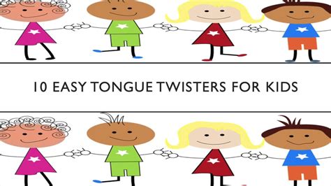10 Tongue Twisters For Kids Youtube