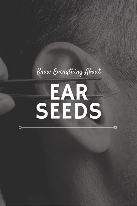 Everything You Need To Know About Ear Seeds — Straight From An