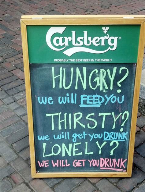 32 Funny Chalkboard Signs From Bars That Will Totally Get You Inside